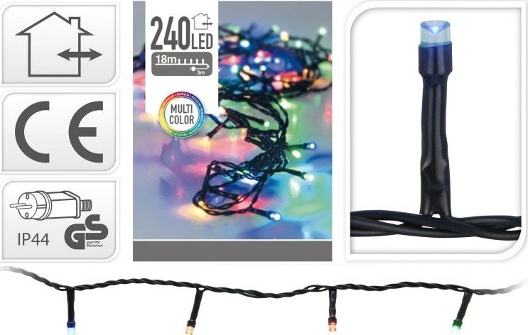 Lampki choinkowe 240 LED kolorowe AX8402040