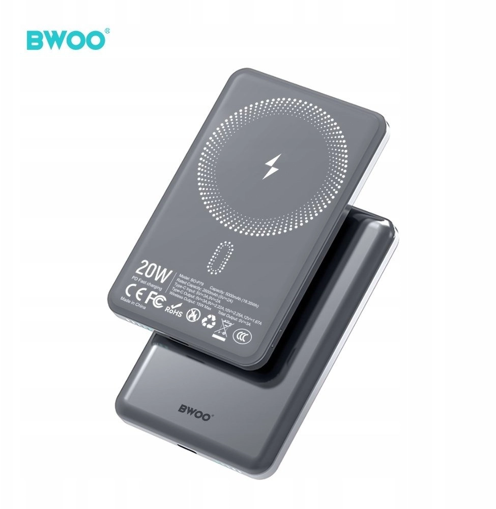 BWOO P80 Powerbank PD 20W 10000