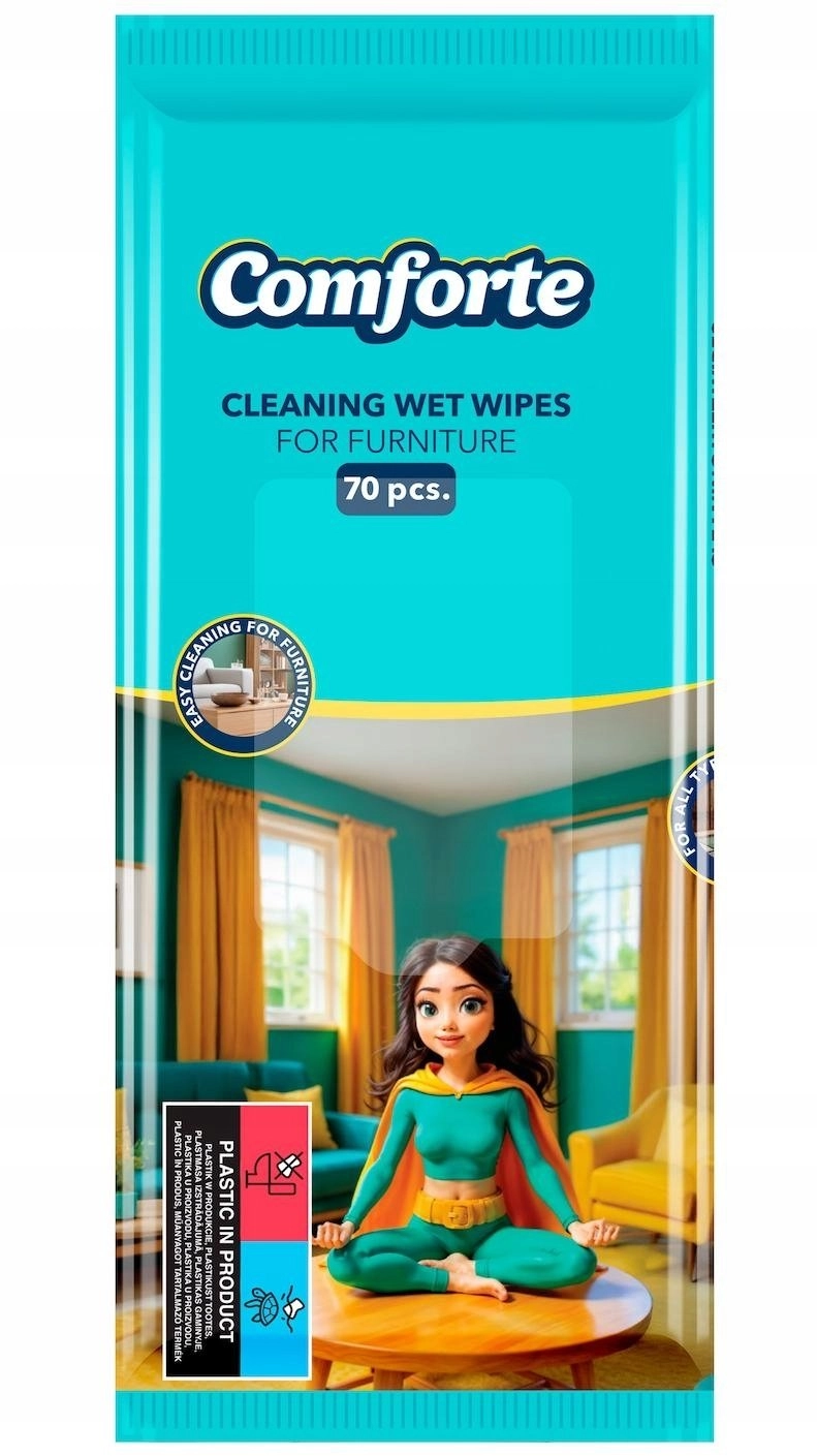 COMFORTE wet wipes  for furniture  70