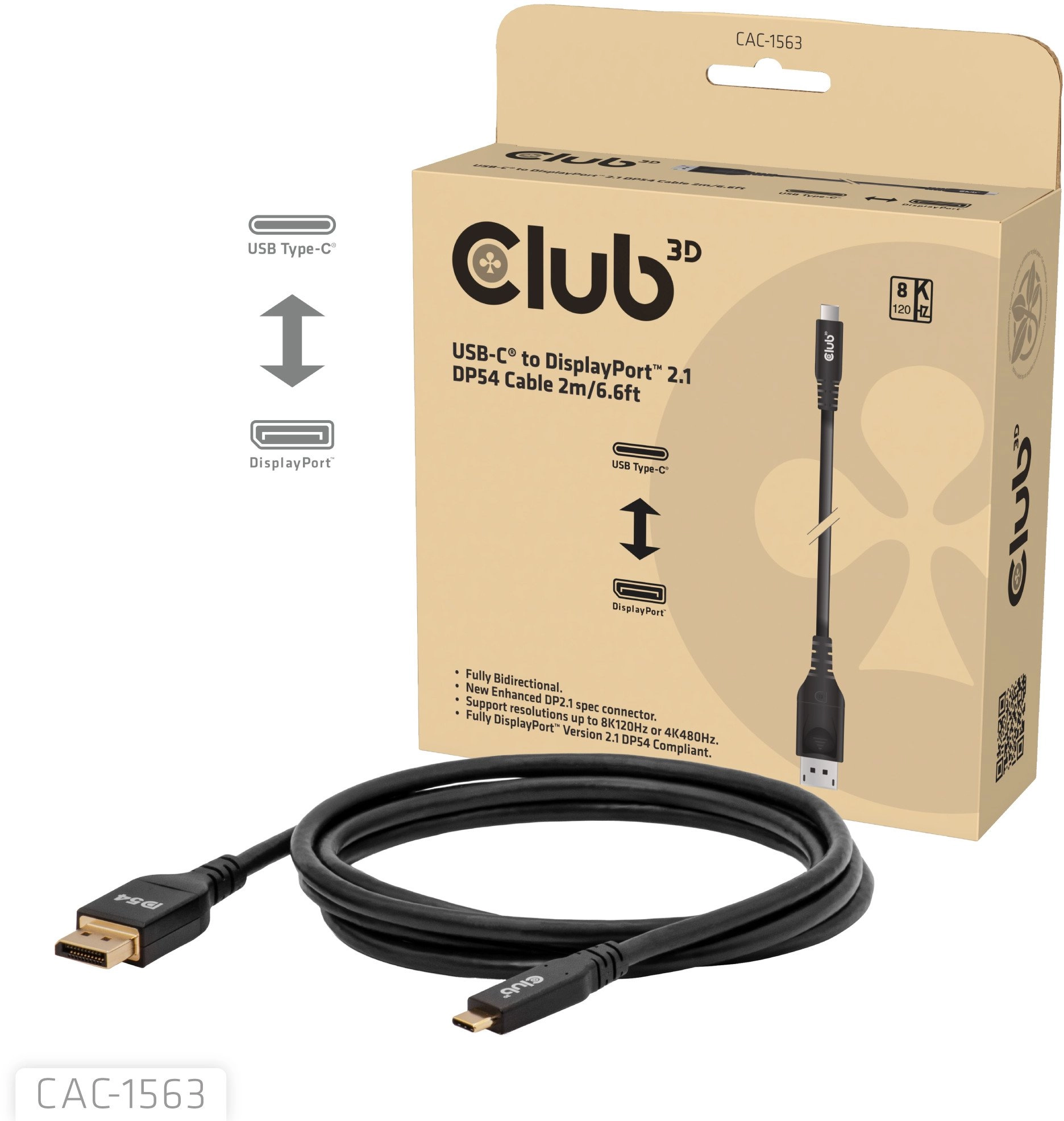 Club3D Kabel USB Typ C -