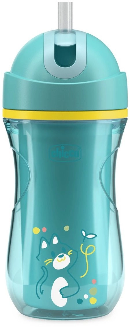 CHICCO-699125-THERM SILVER MUG WITH STRAW 266M