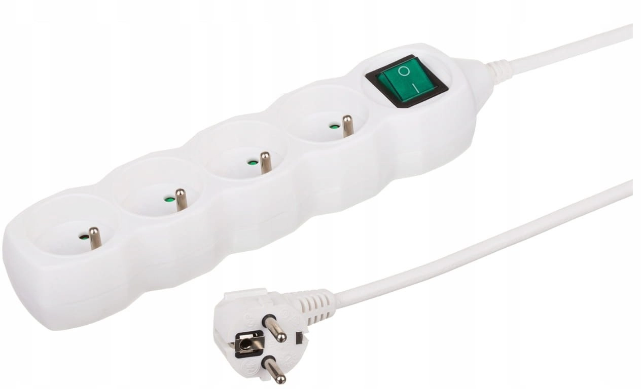 Extension cord with switch  4 sockets