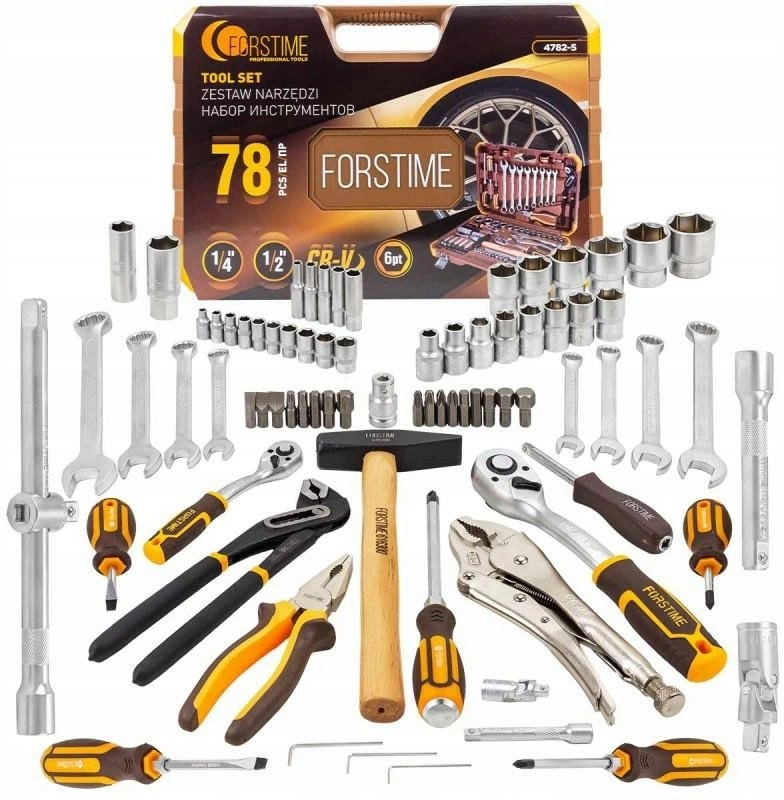 Tool set 1/2`` and 1/4`` 78