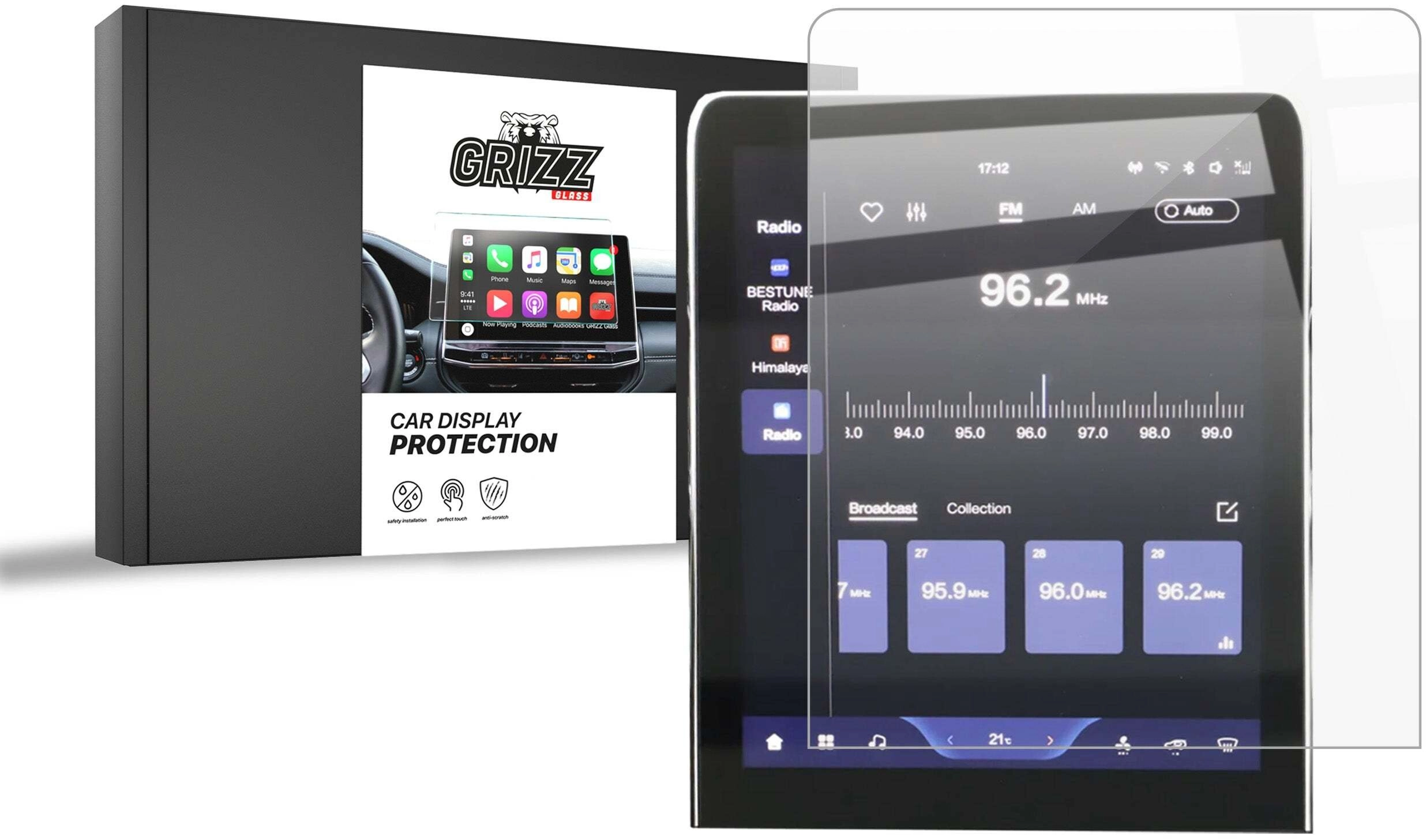 GrizzGlass CarDisplay Protection ceramic foil for