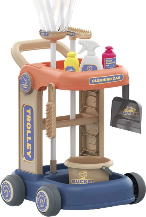 Cleaning trolley set  35 items HN158404