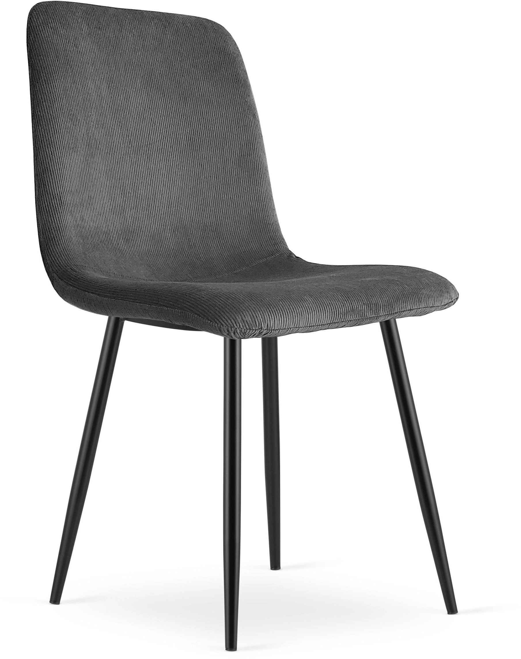 RIFT gray upholstered corduroy chair for