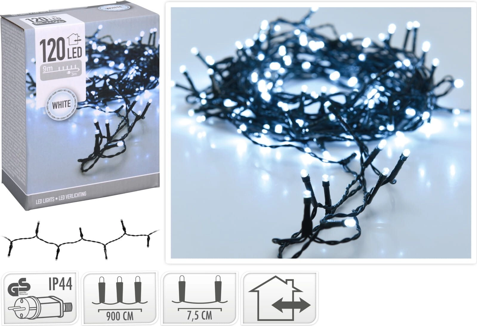 Christmas tree lights 120 LED  cold