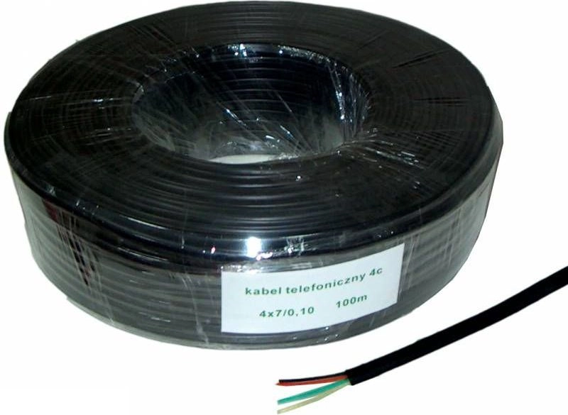 4C Black telephone cable 100m 1