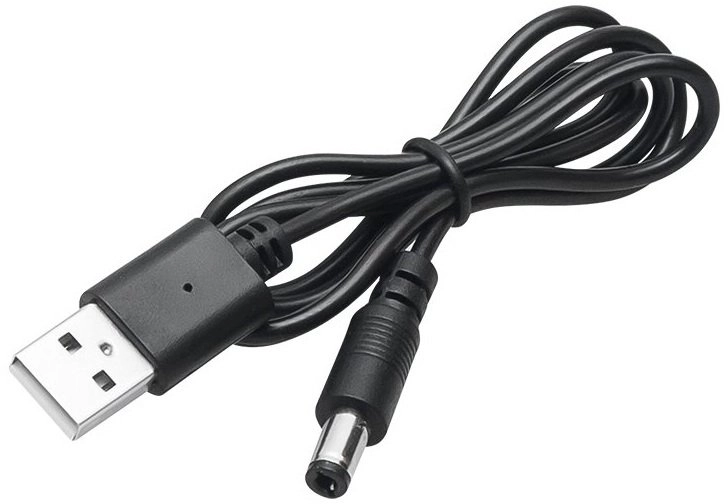 USB A-plug DC 2.5/5.5