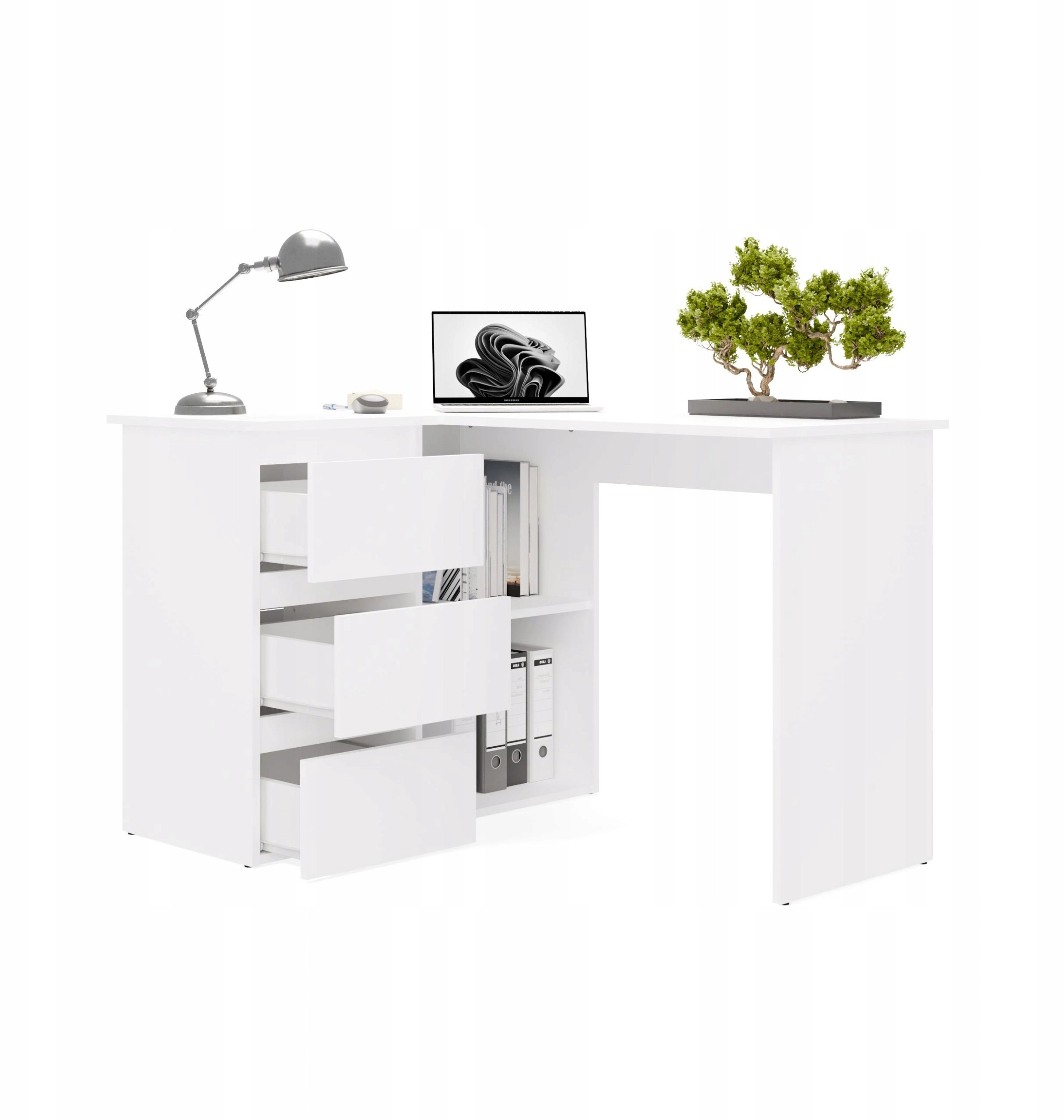 Nice Desk LEFT WHITE M-MP-B-NICE-LEWE-BIA 5900354144113