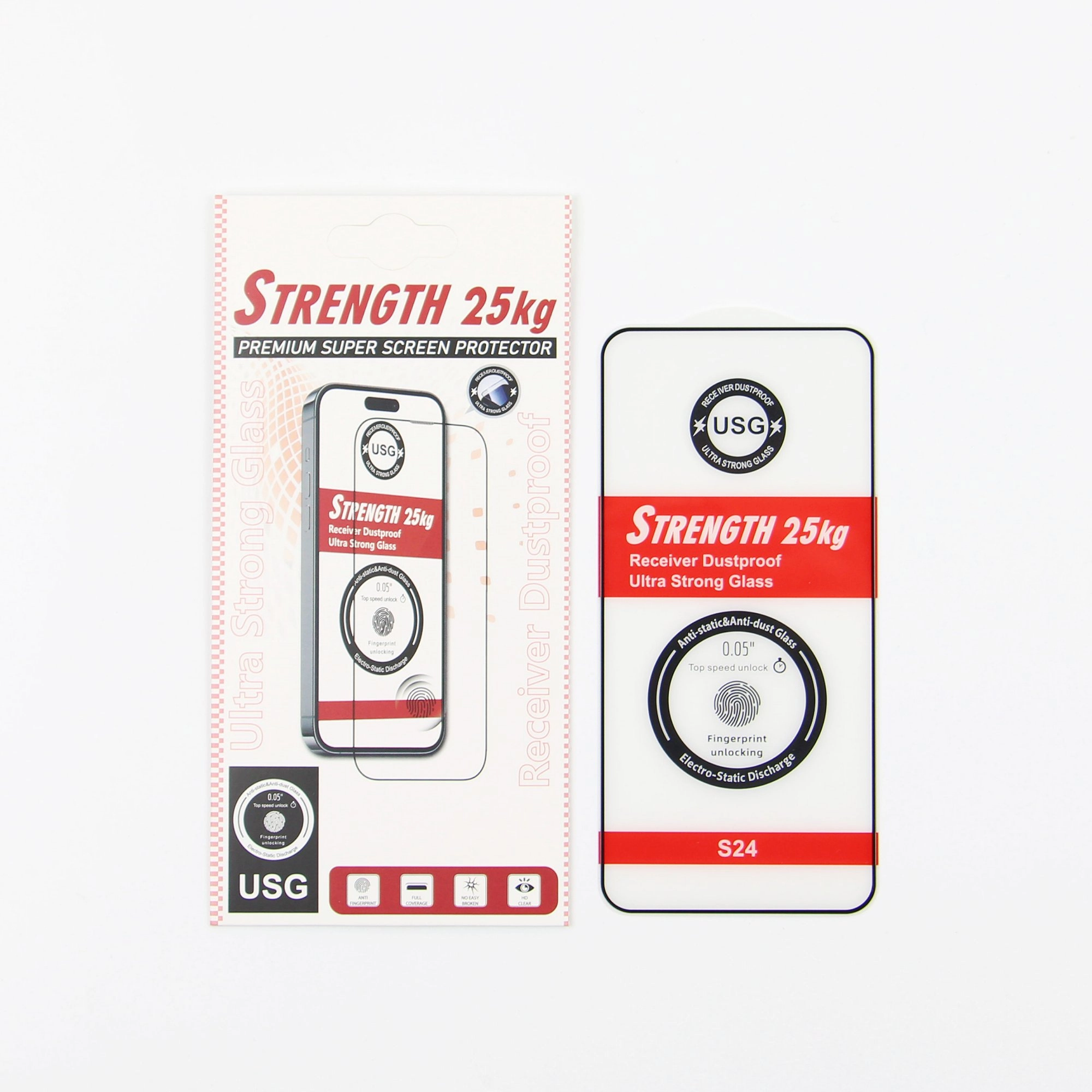 Ultra Strong 25KG tempered glass for