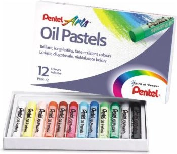 Pastels crayons 12 colors PENTEL PHN-12----1S