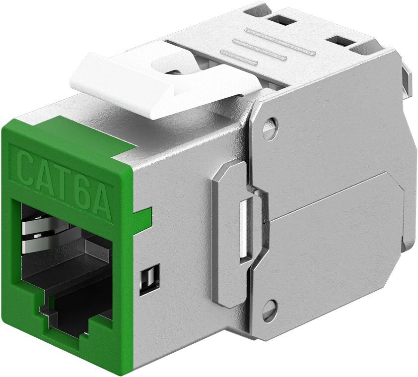 Keystone-module RJ45 CAT 6A  STP  Slim