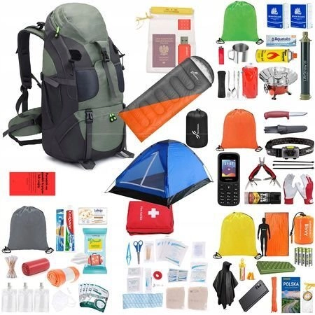 Hiking backpack Evacuation backpack + Equipment