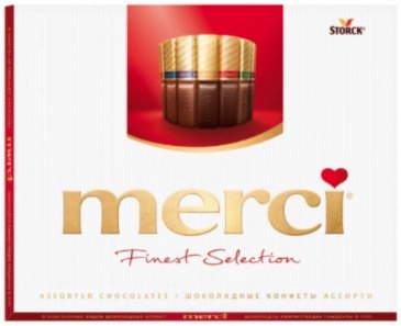 Bombonierka MERCI 250gr SP-901191 4014400901191