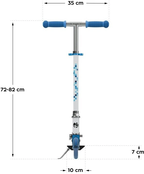 Scooter Children`s scooter Zigzag 35 Blue