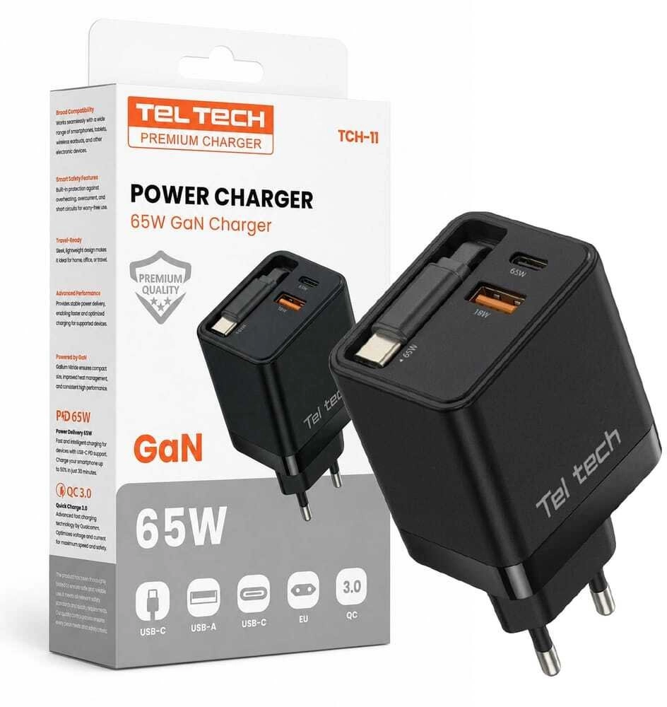 Teltech charger GaN USB / USB-C