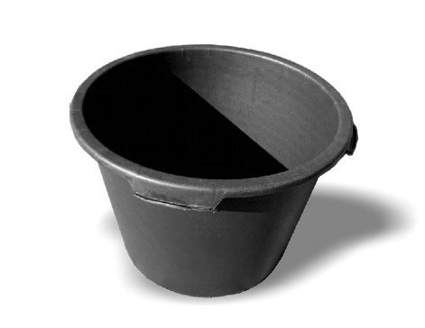 Kastra budowlana okrągła z tworzywa 45L