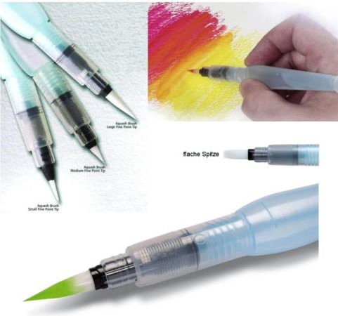 Aquash Brush with a thick tip