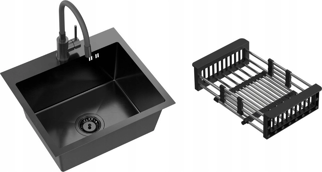 QUADRON LUKE 100 sink black metal