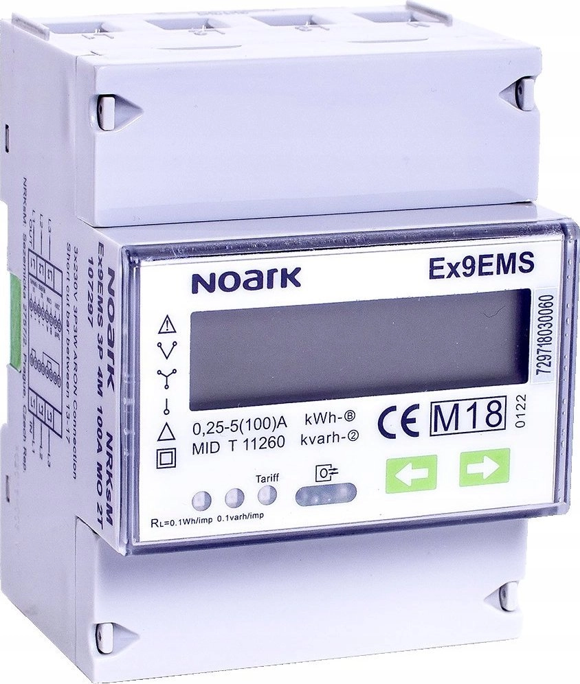 Noark Liczniki energii Noark 107297 Ex9EMS