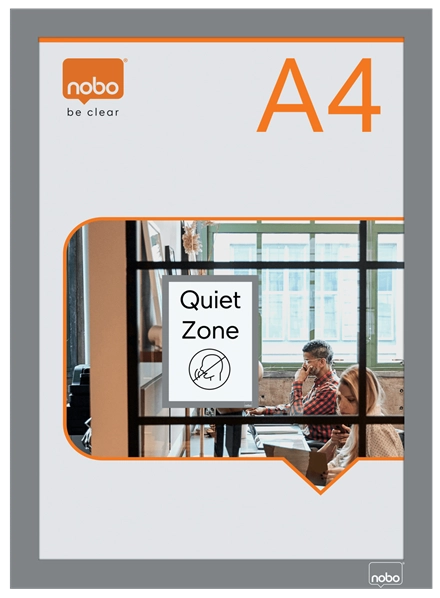 Nobo 1915696 magnetic frame A4 Silver