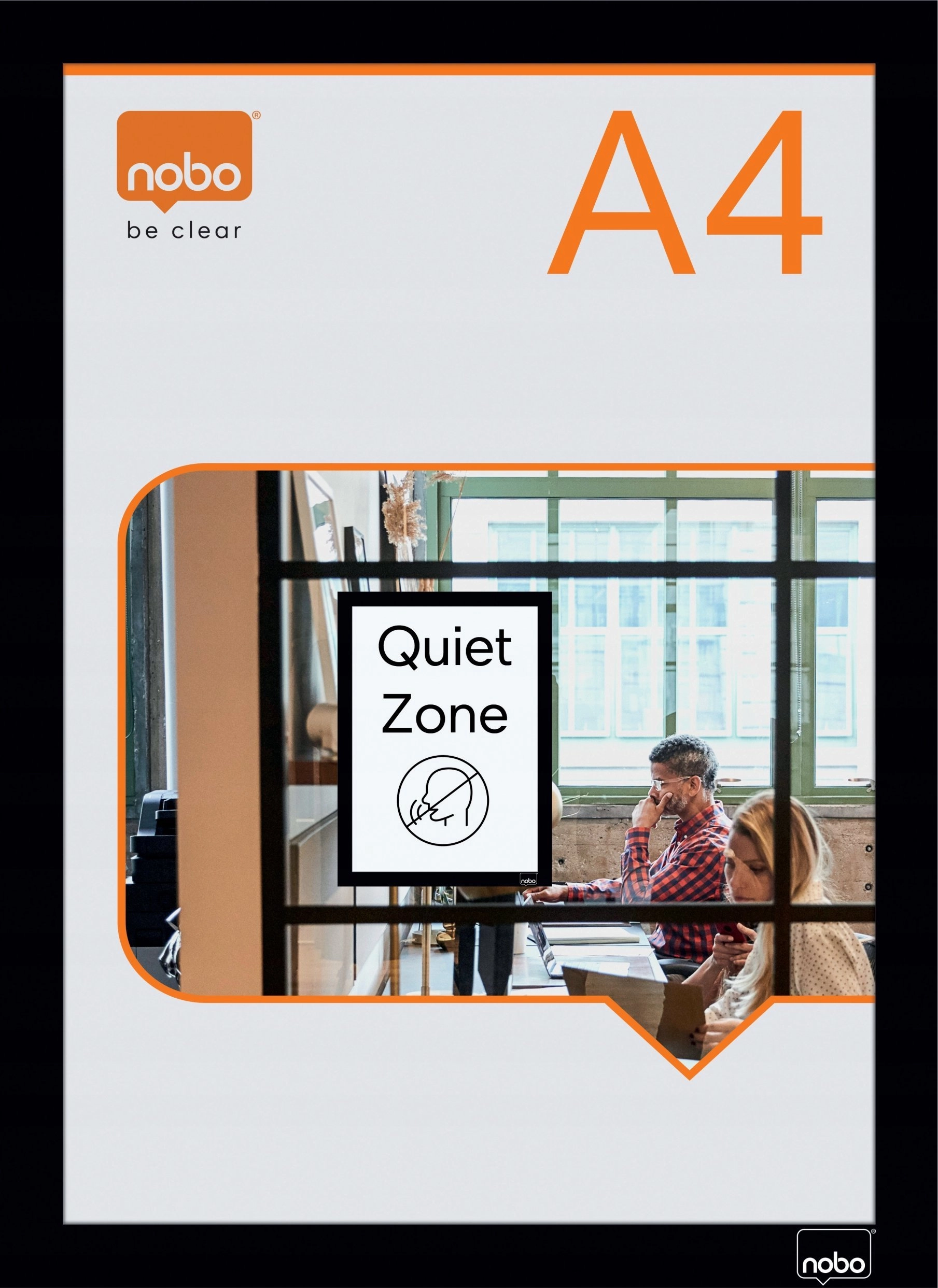 Nobo Self-adhesive Magnetic Poster Frame A4
