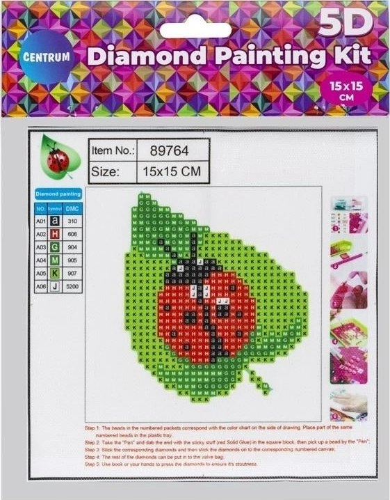 Diamentowa mozaika 5D - Biedronka 15x15