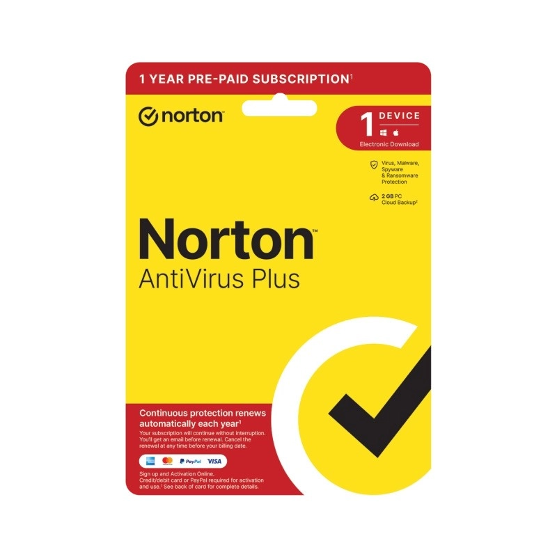 Norton - Antivirus Plus 2GB Nordic