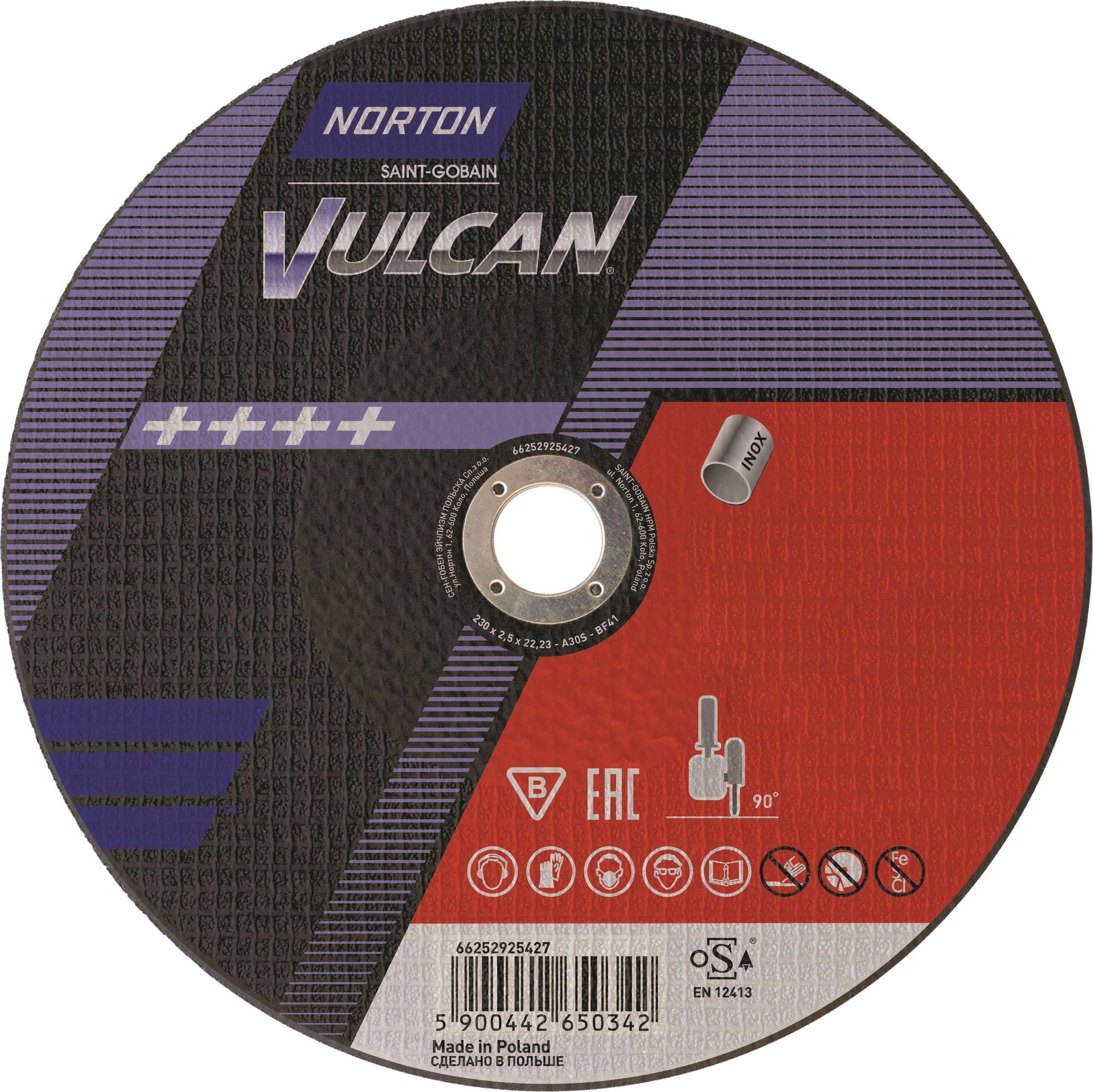 Norton Clipper Tarcza lamelkowa A46T-230X1.9X22