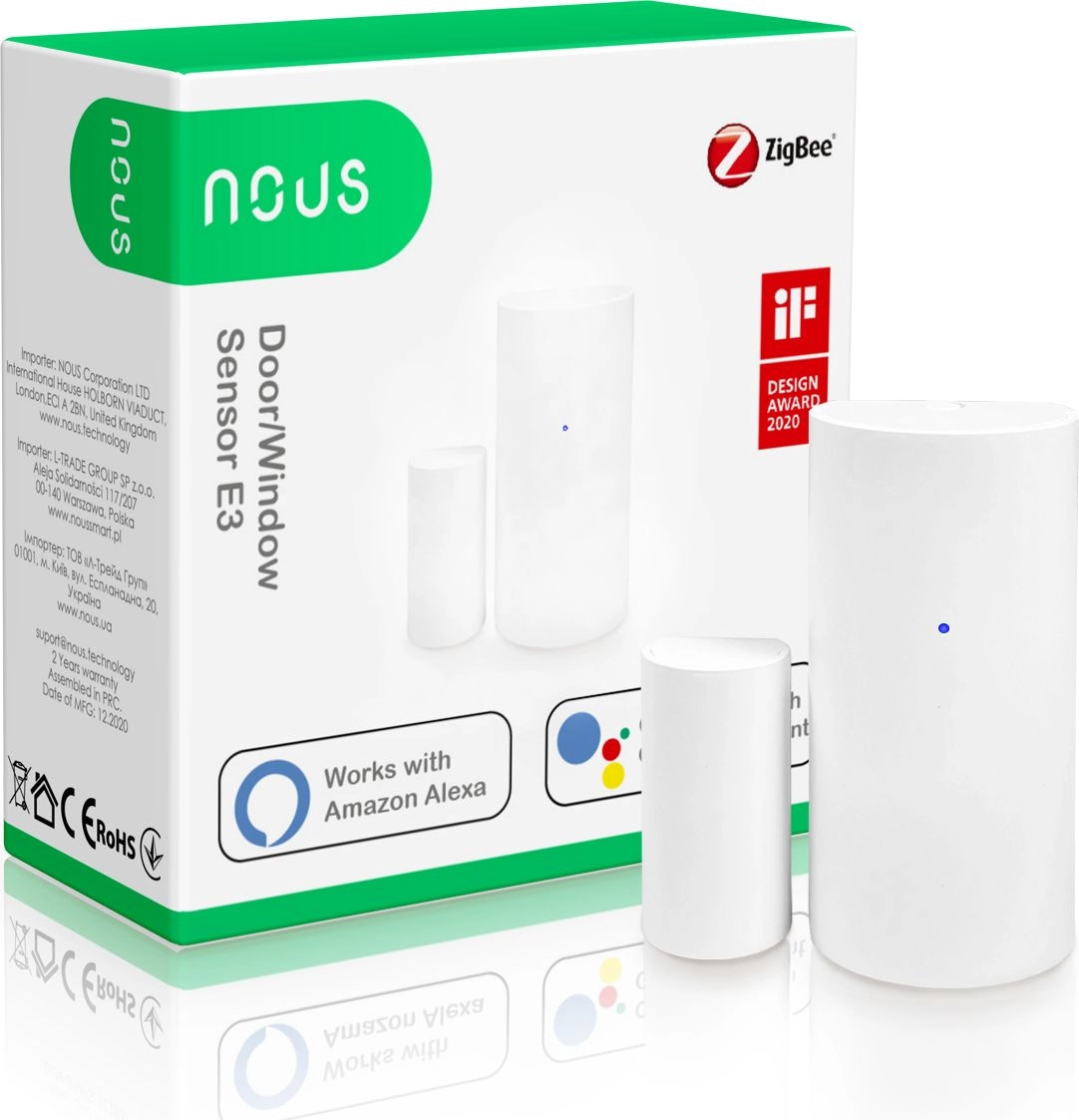 SMARTis durvju/logu sensors E3  ZigBee  TUYA