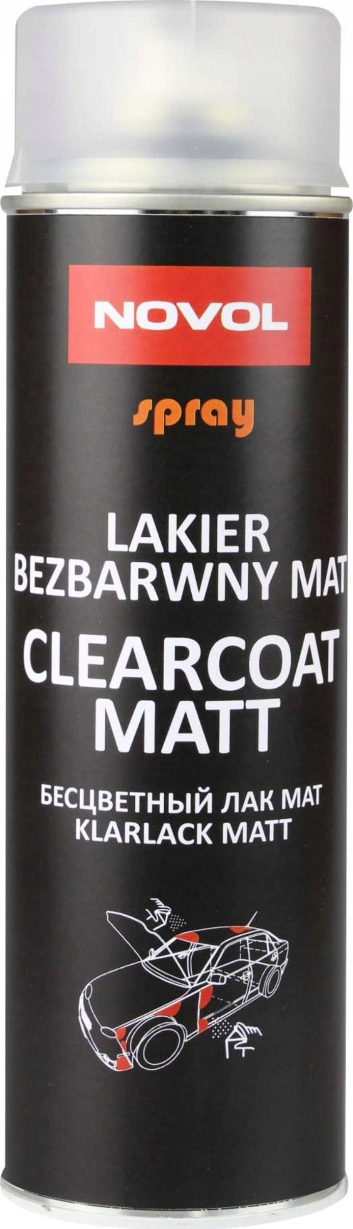 Novol SPRAY MATTE CLEAR COAT 500