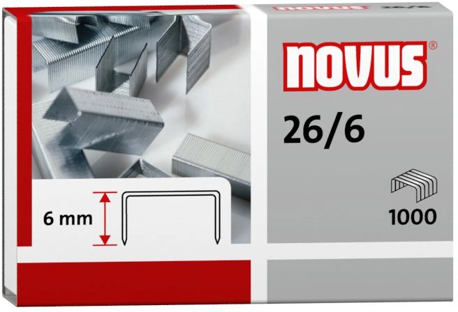 Novus Zszywki 26/6 x 1000 (040-0056