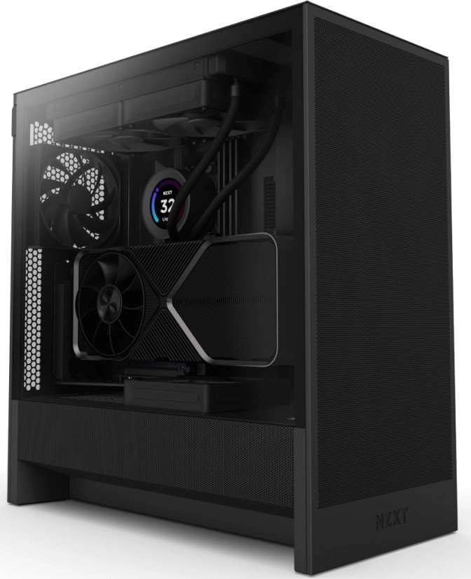 NZXT H5 FLOW ALL Black Glasfenster