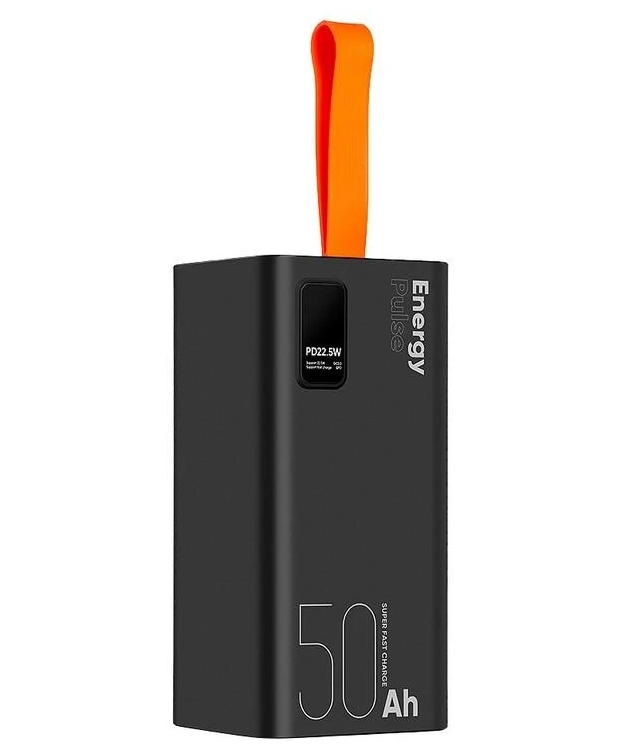 Obal Me EnergyPulse  Powerbank 50000mAh Sort