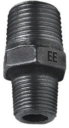 Black nipple red.DN32xDN15 1 1/4