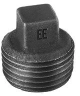 Black rimless plug DN32 1 1/4