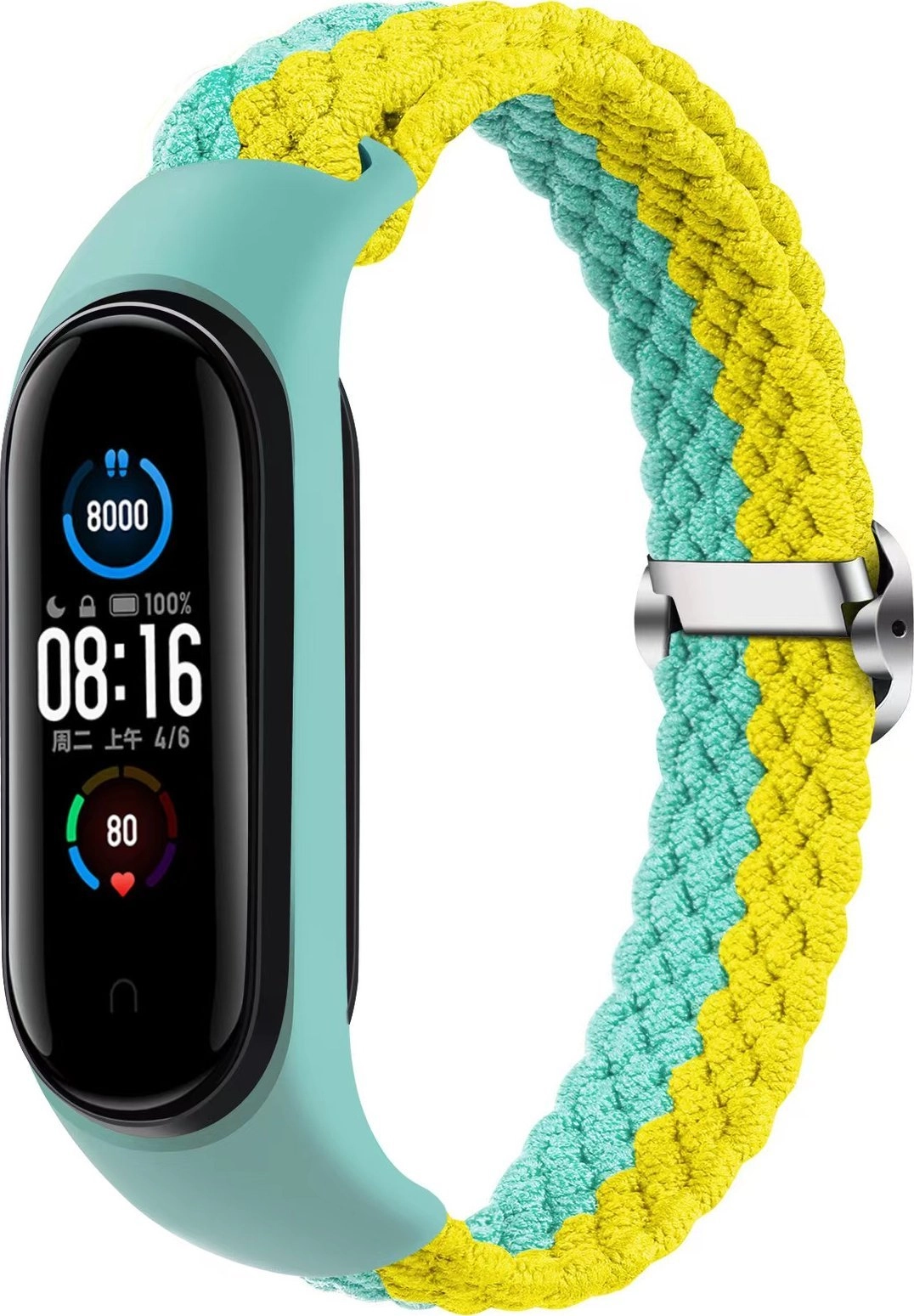 OEM Braided Smart Band M3/M4/M5/M6 MINT-YELLOW