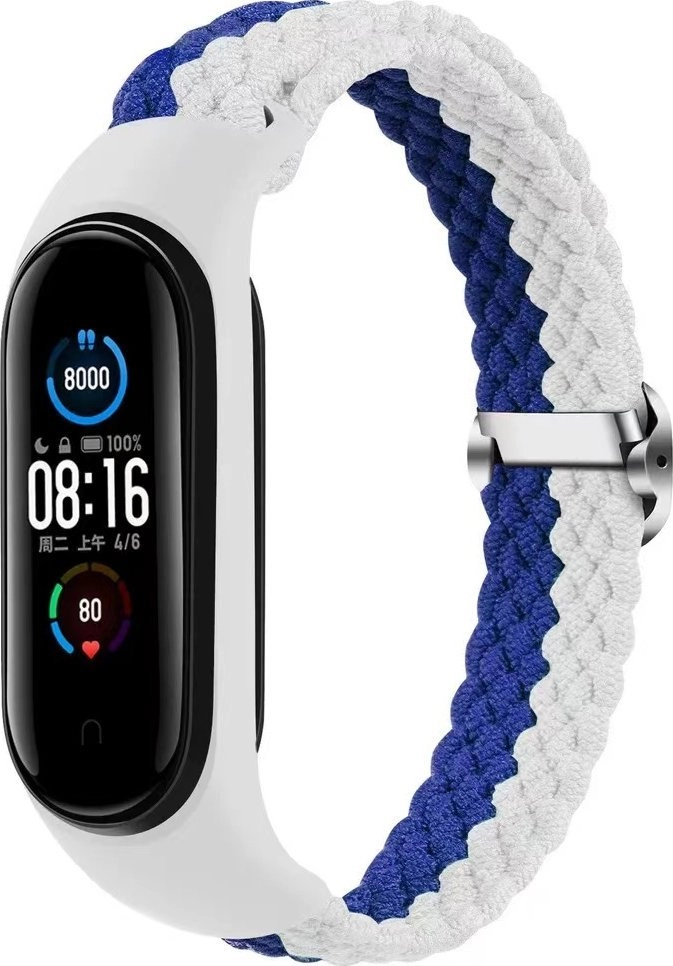 OEM Braided Smart Band M3/M4/M5/M6 WHITE-BLUE