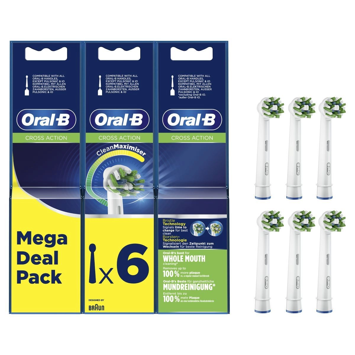 ORAL-B PRO CROSS ACTION REFILL BRUSH