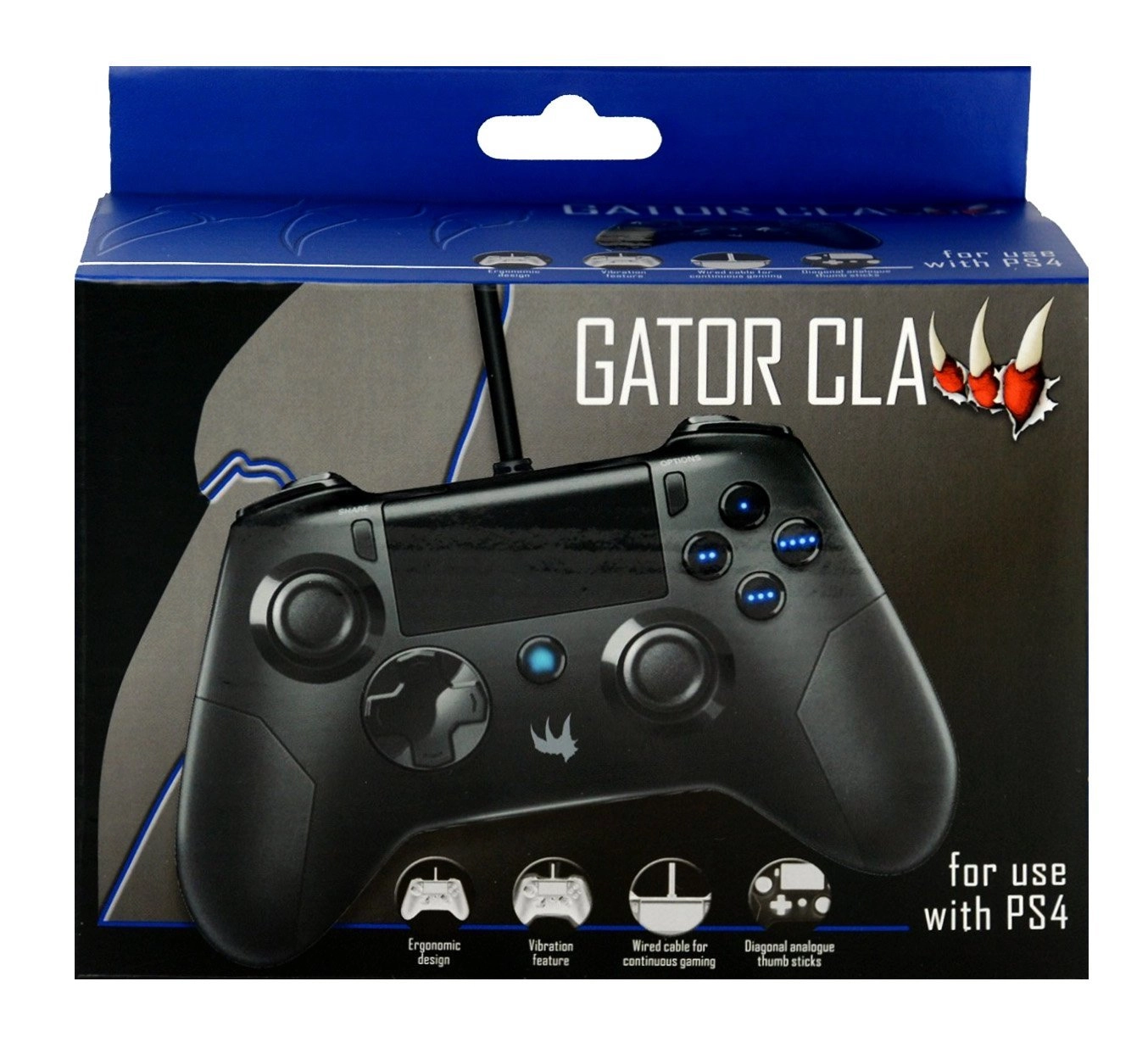 Gator Claw Wired Controller for Playstation