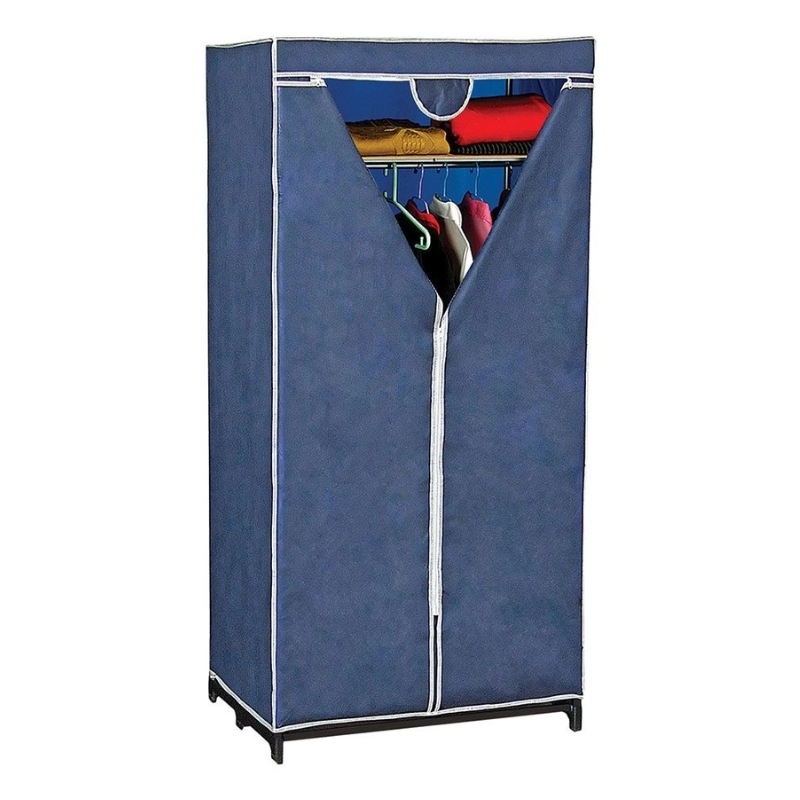 Fabric wardrobe Armadio Jolly 75x50x160cm blue