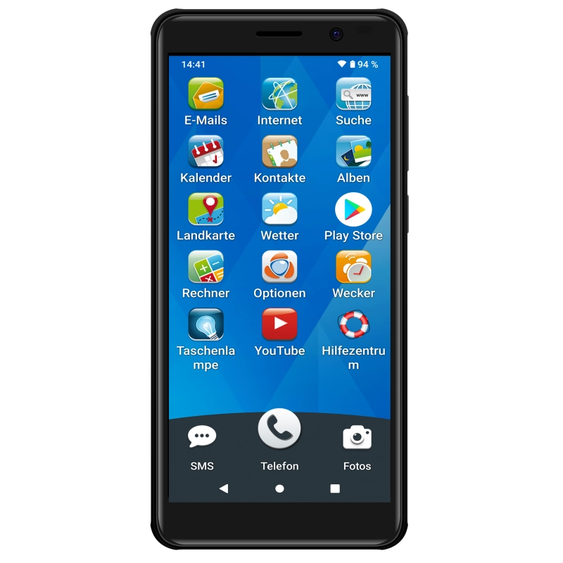 ORDISSIMO LeNumero2 Mini 13,8 cm (5,45 collas) viena SIM karte Android 13 4G C tipa USB 3 GB 32 GB 2500 mAh melns