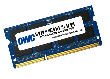 OWC 8GB, PC8500, DDR3, 1066MHz atmiņas modulis 1 x 8 GB