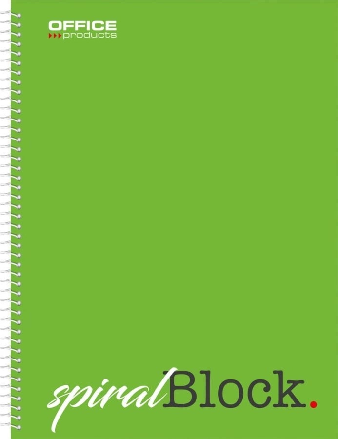 Green checkered A4 office products notebook