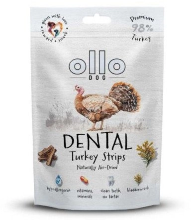 OLLO Air Dried Dental Turkey Strips