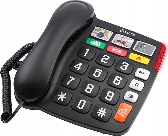 Olympia 4500 Analog telephone Black White