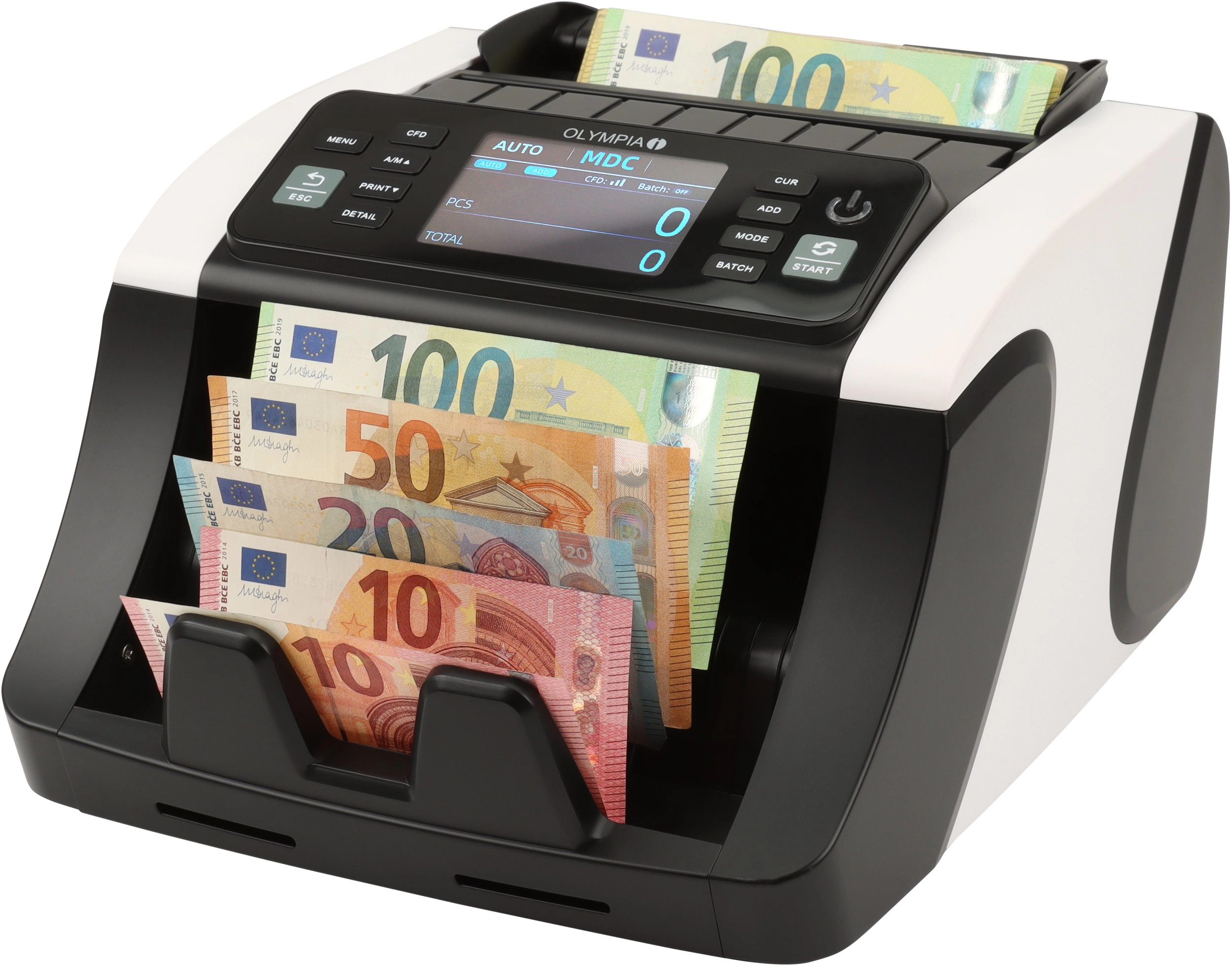 Olympia money counting and checking device
