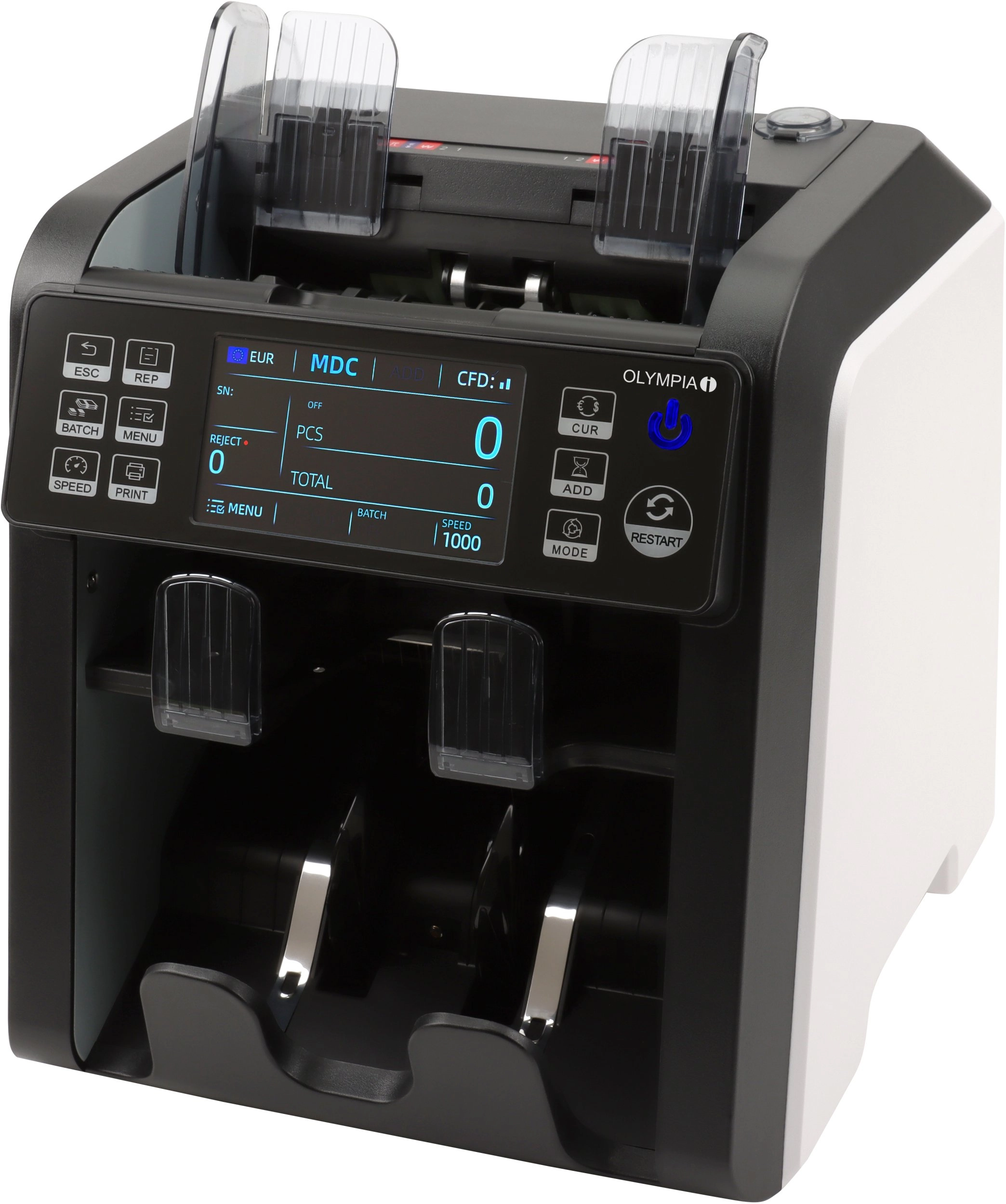 Olympia money counting and checking device