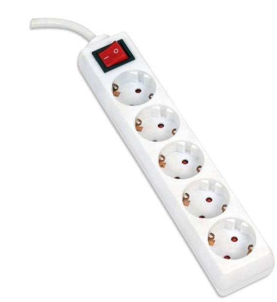 Omega extension cord OL5G5W 5m  white